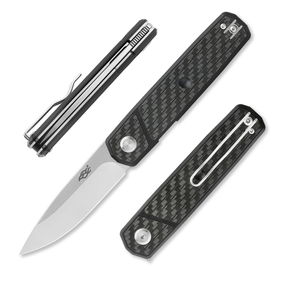 Нiж складаний Firebird FH927-CF чорний карбон