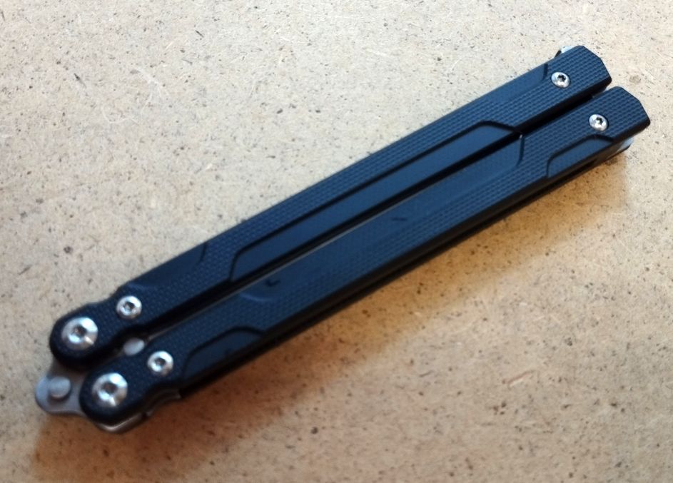 Нiж-метелик (балiсонг) Ganzo G766-BK