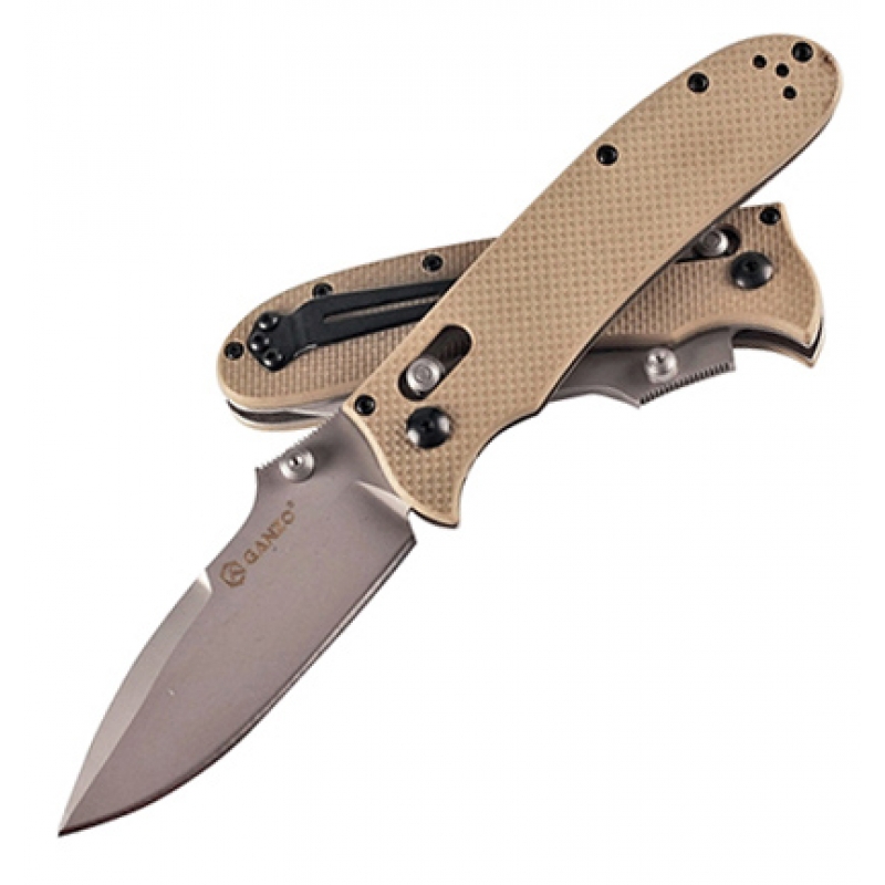 Ніж Ganzo G704, пісочний (жовтий)